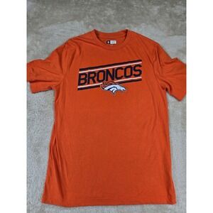 Denver Broncos NFL Team Apparel Orange Short Sleeve T Shirt Men's L